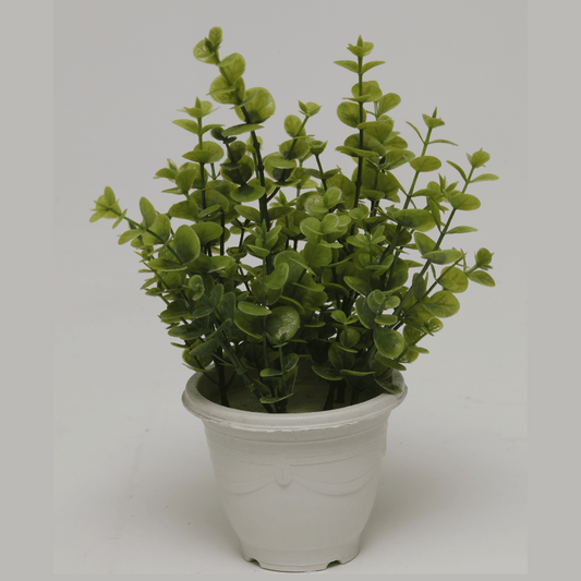 Green Artifical Flower Pot for home , hotel and  office table (5 Inch)